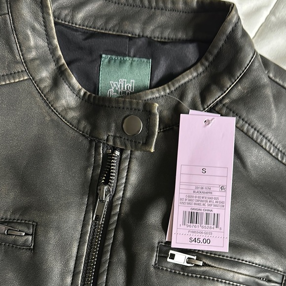 Wild Fable Black Leather Jacket - Picture 2 of 5
